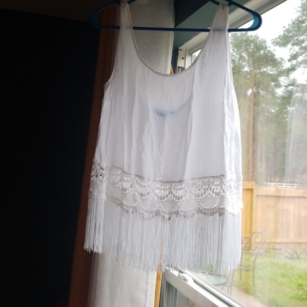 Nanette Lepore fringe top!